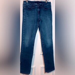 Refuge Denim Blue Jeans  distressed Junior size 7 Regular Stretchy